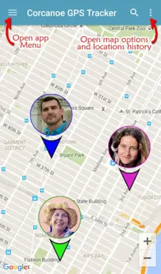 Corcanoe GPS Tracker Locator android App screenshot 6